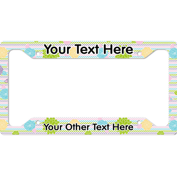 Custom Girly Girl License Plate Frame - Style A (Personalized)
