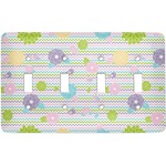 Girly Girl Light Switch Cover (4 Toggle Plate)