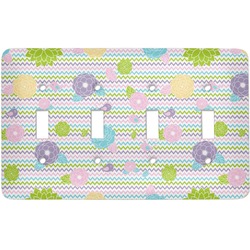 Girly Girl Light Switch Cover (4 Toggle Plate)