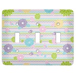 Girly Girl Light Switch Cover (3 Toggle Plate)