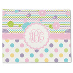 Girly Girl Single-Sided Linen Placemat - Single w/ Monogram