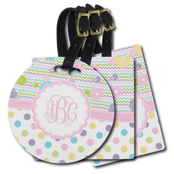 Girly Girl Plastic Luggage Tag (Personalized)