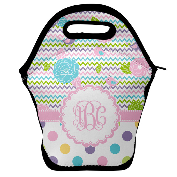 Custom Girly Girl Lunch Bag w/ Monogram