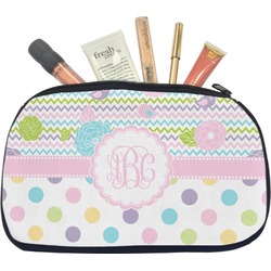 Girly Girl Makeup / Cosmetic Bag - Medium (Personalized)