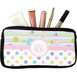 Girly Girl Makeup / Cosmetic Bag (Personalized)