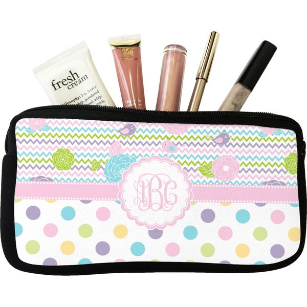 Custom Girly Girl Makeup / Cosmetic Bag (Personalized)