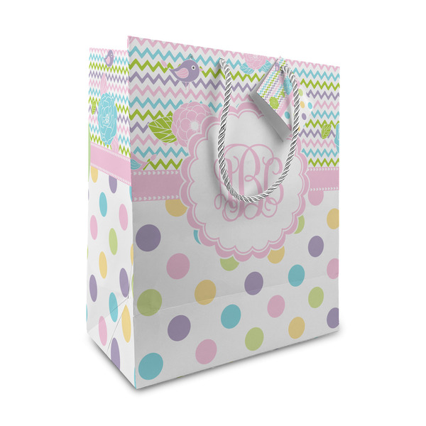 Custom Girly Girl Medium Gift Bag (Personalized)