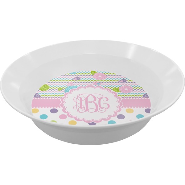 Custom Girly Girl Melamine Bowl (Personalized)