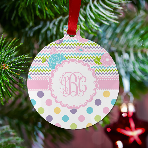 Girly Girl Metal Ball Ornament - Lifestyle