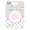 Girly Girl Metal Luggage Tag - Front Without Strap