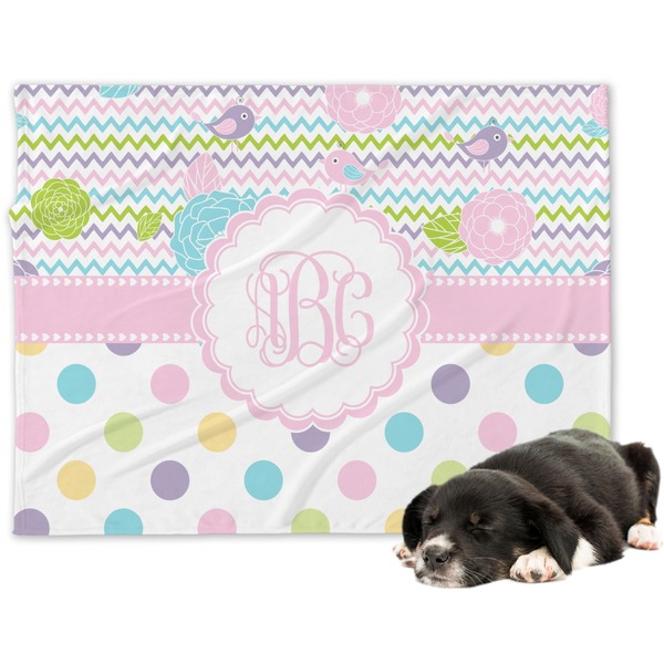 Custom Girly Girl Dog Blanket - Regular (Personalized)