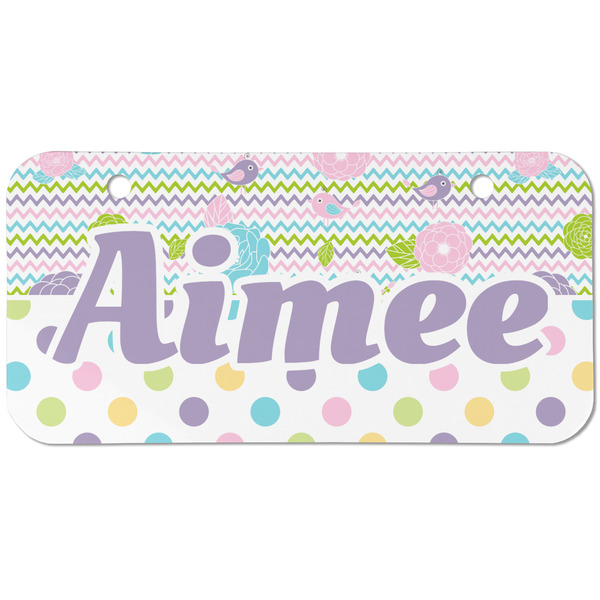 Girly Girl Mini Bicycle License Plate - Two Holes