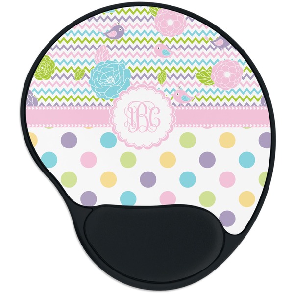Custom Girly Girl Mouse Pad with Wrist Support