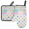 Girly Girl Left Oven Mitt & Pot Holder Set w/ Monogram