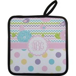 Girly Girl Pot Holder w/ Monogram