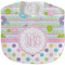 Girly Girl Velour Baby Bib w/ Monogram