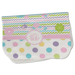 Girly Girl Burp Cloth - Fleece w/ Monogram