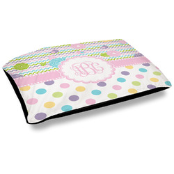 Girly Girl Dog Bed w/ Monogram