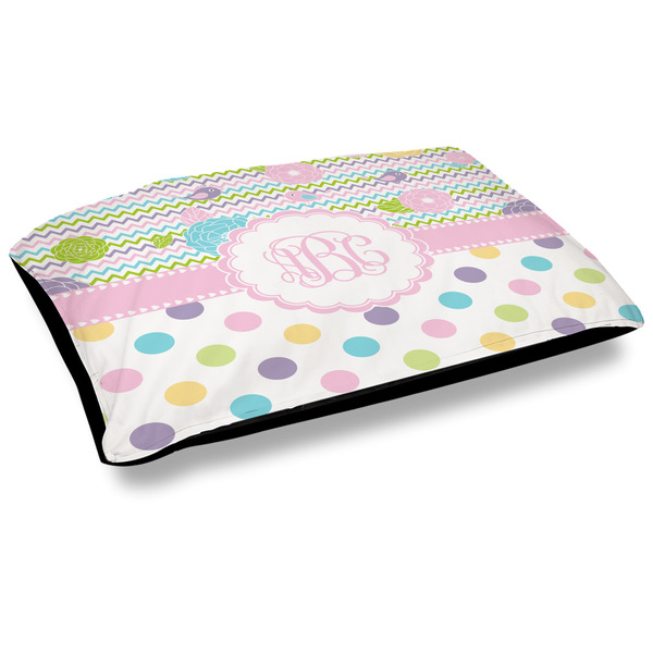 Custom Girly Girl Dog Bed w/ Monogram