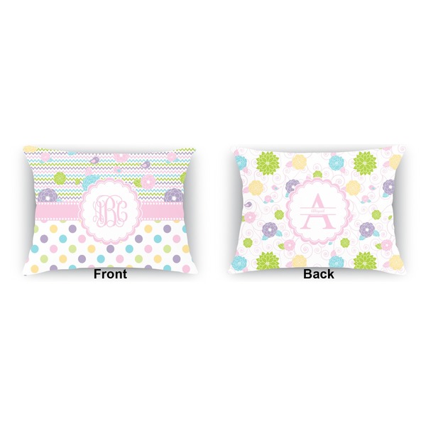 Girly Girl  Outdoor Rectangular Throw Pillow (Front and Back)
