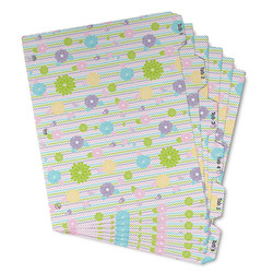 Girly Girl Binder Tab Divider - Set of 6 (Personalized)