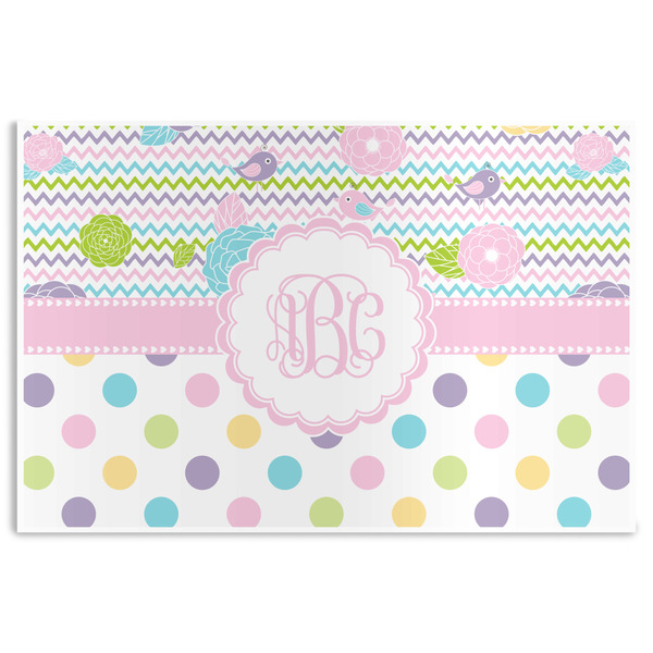 Custom Girly Girl Disposable Paper Placemats (Personalized)