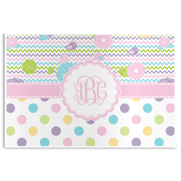 Custom Girly Girl Disposable Paper Placemats (Personalized)