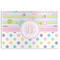 Girly Girl Disposable Paper Placemat - Front View