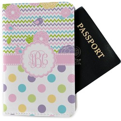 Girly Girl Passport Holder - Fabric (Personalized)