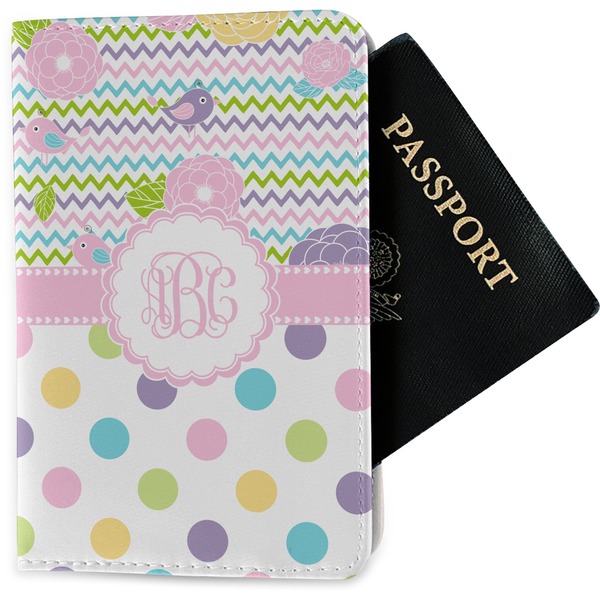 Custom Girly Girl Passport Holder - Fabric (Personalized)