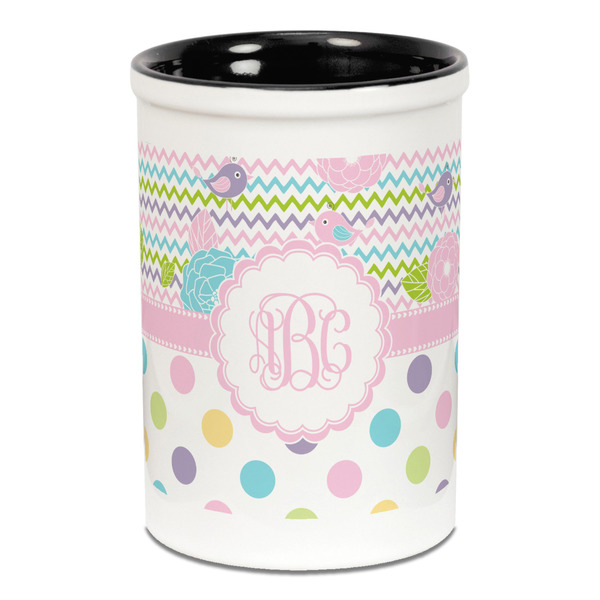 Girly Girl Pencil Holder - Black