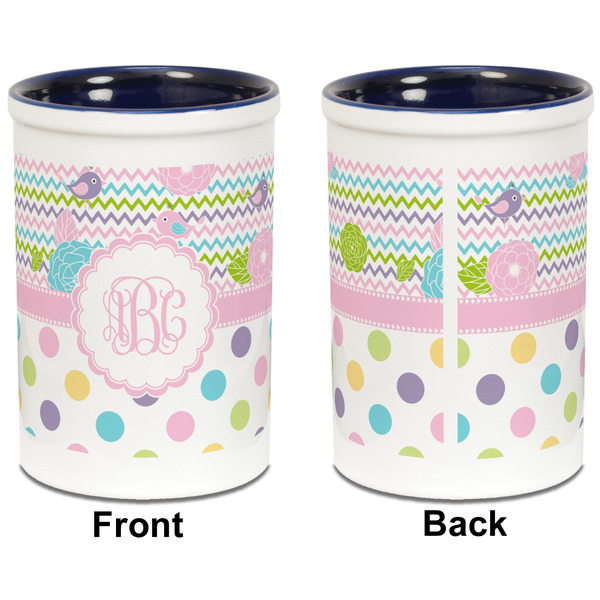 Girly Girl Pencil Holder - Blue - approval