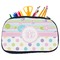 Girly Girl Neoprene Pencil Case - Medium w/ Monogram