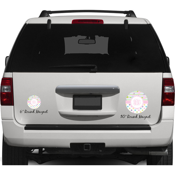 Girly Girl Personalized Car Magnets on Ford Explorer