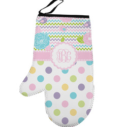 Girly Girl Left Oven Mitt (Personalized)