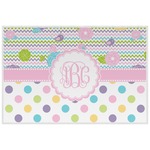 Girly Girl Laminated Placemat w/ Monogram