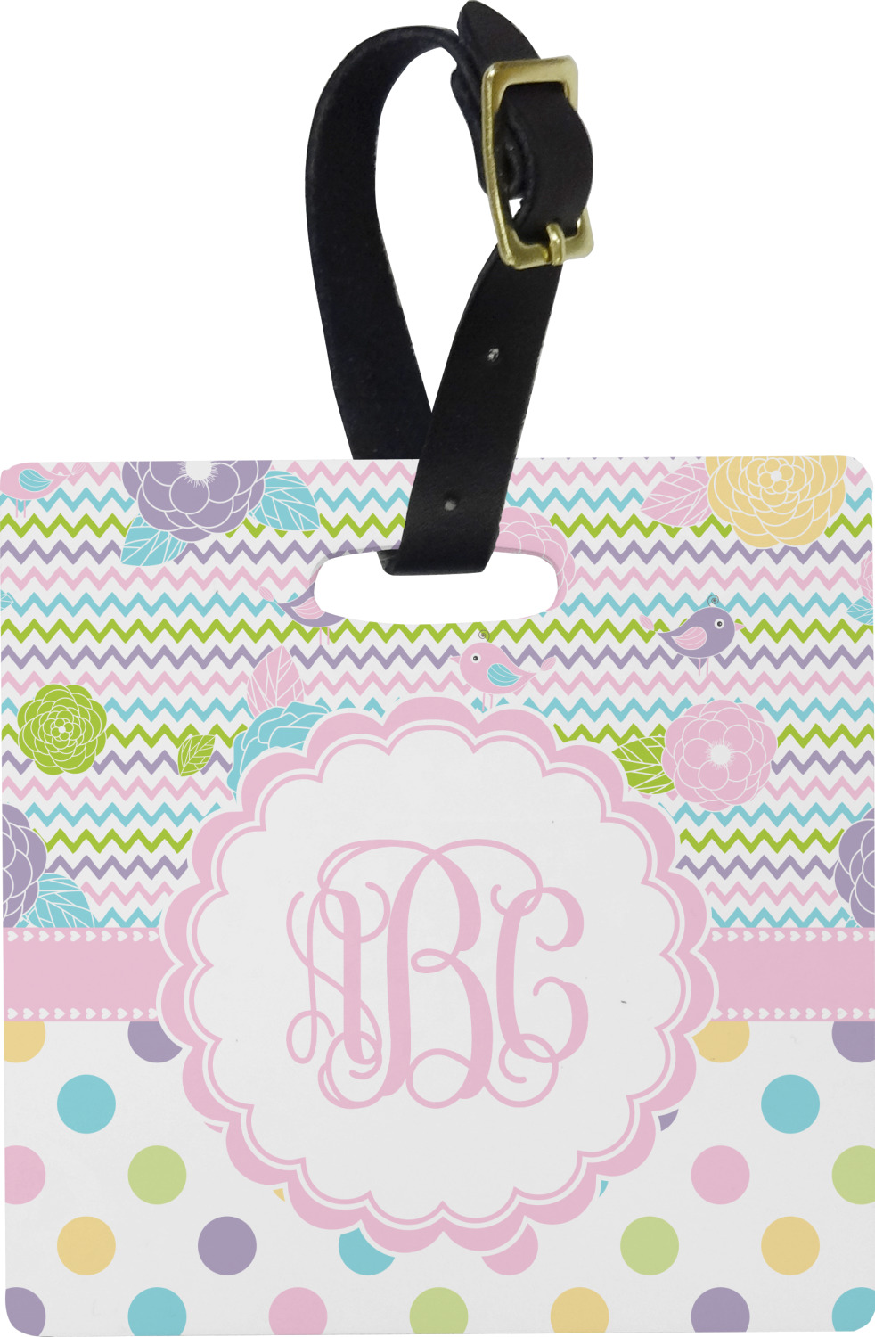 Custom Girly Girl Plastic Luggage Tag (Personalized) YouCustomizeIt