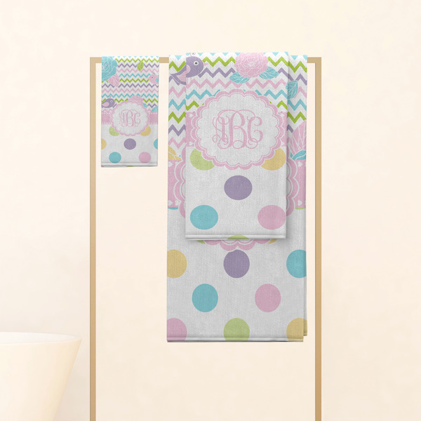 Girly Girl Personalized Towel Set