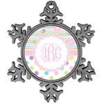 Girly Girl Vintage Snowflake Ornament (Personalized)