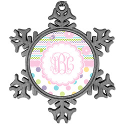 Girly Girl Vintage Snowflake Ornament (Personalized)