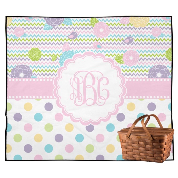 Custom Girly Girl Outdoor Picnic Blanket (Personalized)