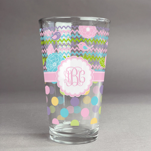Custom Girly Girl Pint Glass - Full Print (Personalized)