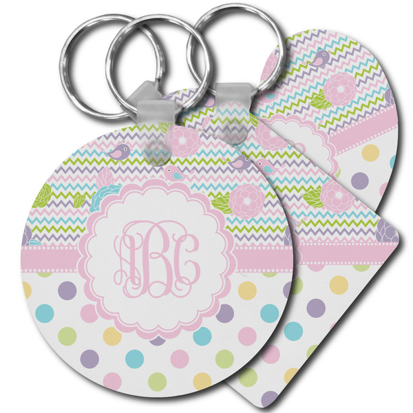 Custom Girly Girl Plastic Keychain (Personalized)