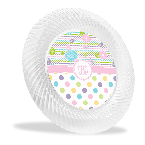 Custom Girly Girl Plastic Party Dinner Plates - 10" (Personalized)