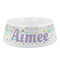 Girly Girl Plastic Dog Bowl - Medium (Personalized)