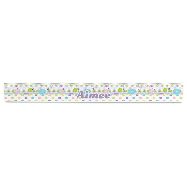 Girly Girl Plastic Ruler - 12" - FRONT