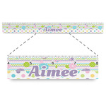 Girly Girl Plastic Ruler - 12" (Personalized)