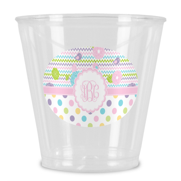 Custom Girly Girl Plastic Shot Glass (Personalized)