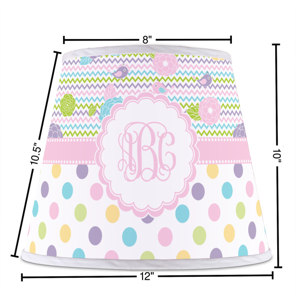 Girly Girl Poly Film Empire Lampshade - Dimensions