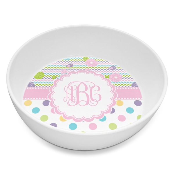 Custom Girly Girl Melamine Bowl - 8 oz (Personalized)